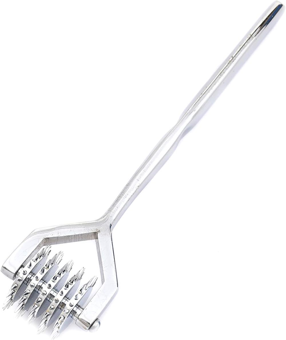 Wartenberg Pinwheel with 5 Rotating Wheels – Stainless Steel Sensory Nerve Stimulator Tool for Neurological Testing & Sensory Play