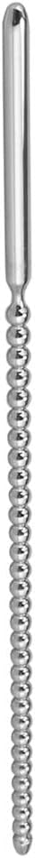 Premium Long Stainless Steel Urethral Screw Plug – Straight Beaded Dilator Sound Rod for Advanced Dilation & Sensory Play | Medical-Grade Smooth Tapered Handle | Unisex Use