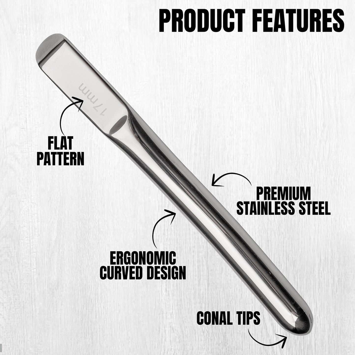 Stainless Steel Medical Dilator Set 14 Sizes | Smooth Polished Finish, Reusable Examination Instrument Kit with Case