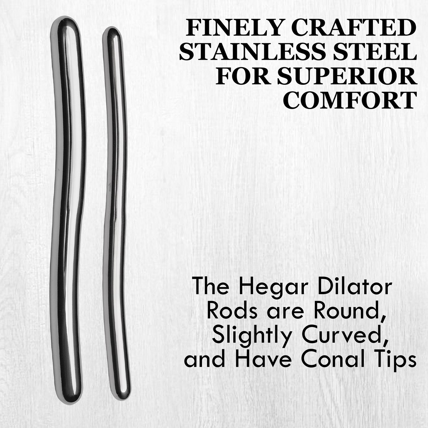Stainless Steel Medical Dilator Set 14 Sizes | Smooth Polished Finish, Reusable Examination Instrument Kit with Case