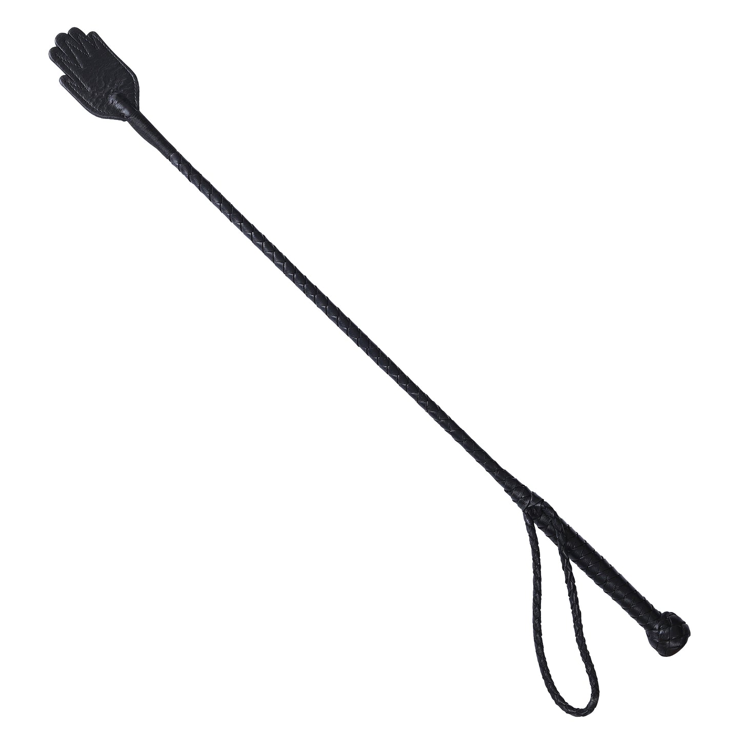 Leather Hand Whip | Durable Braided Design, Comfortable Grip, Flexible Whip for Training, Performance & Costume Use