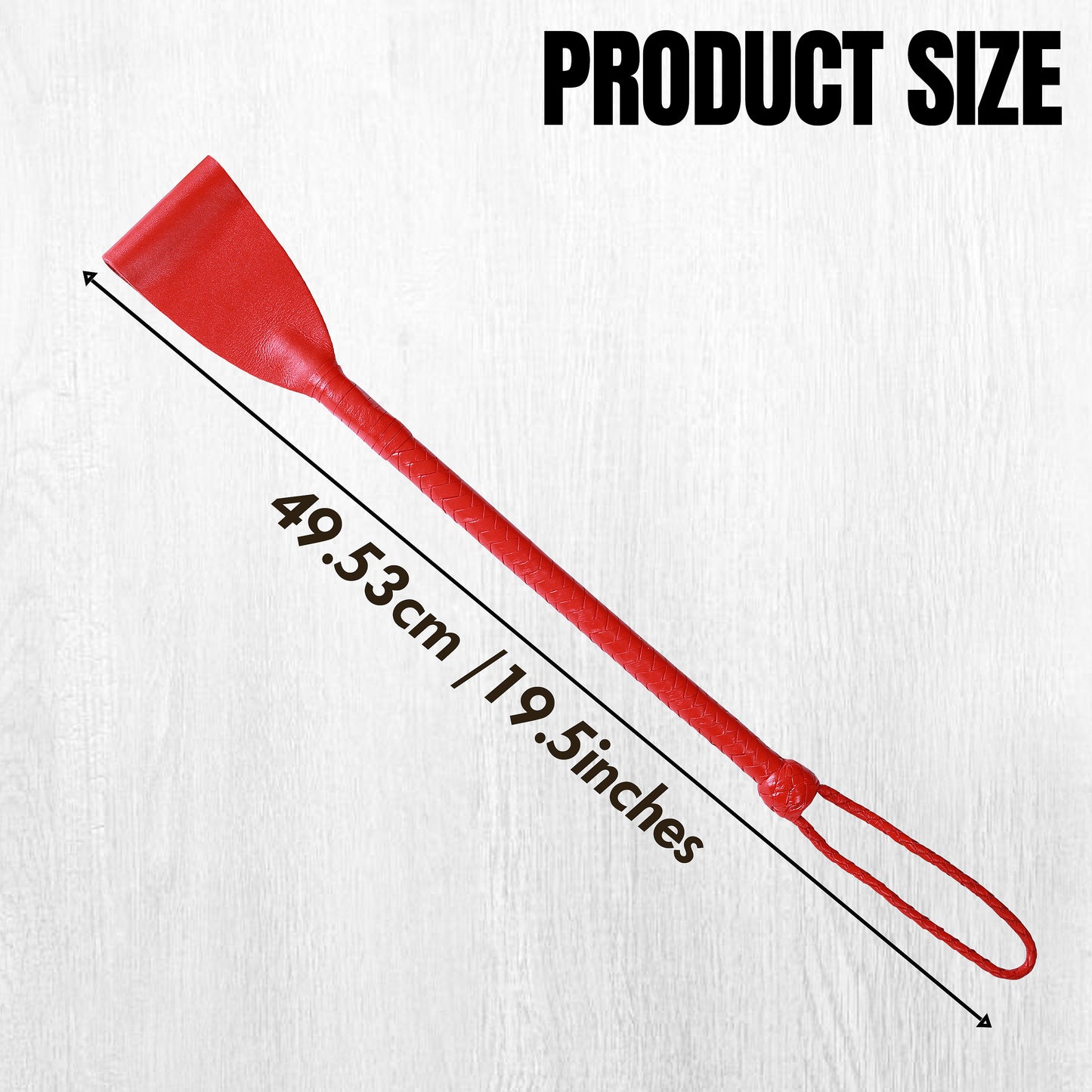 Slapper Leather Riding Crop | Durable Equestrian Whip, Flexible Shaft, Comfortable Grip, Training & Costume Accessory