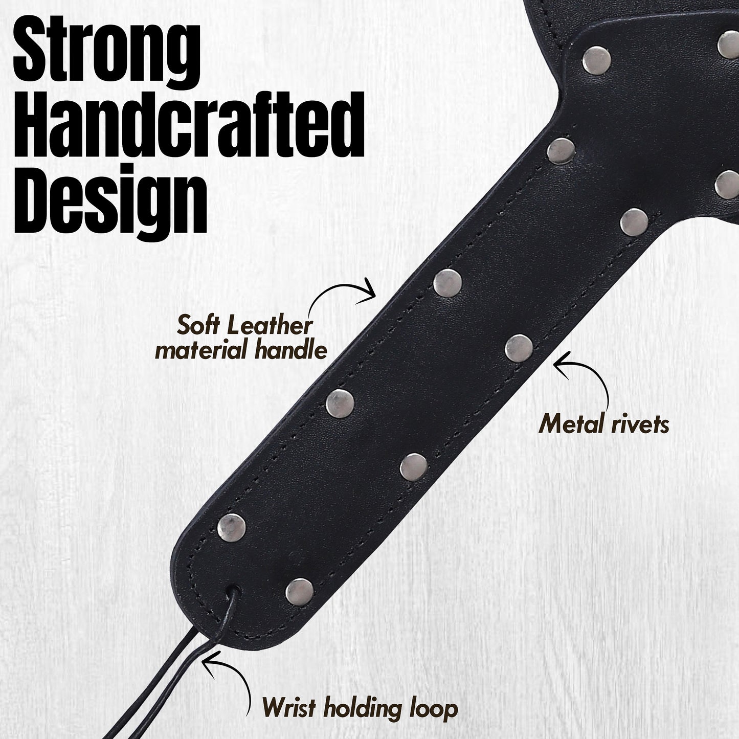 Bondage Spanking Paddle | Durable Leather Impact Toy, Comfortable Grip, Roleplay & Costume Accessory**