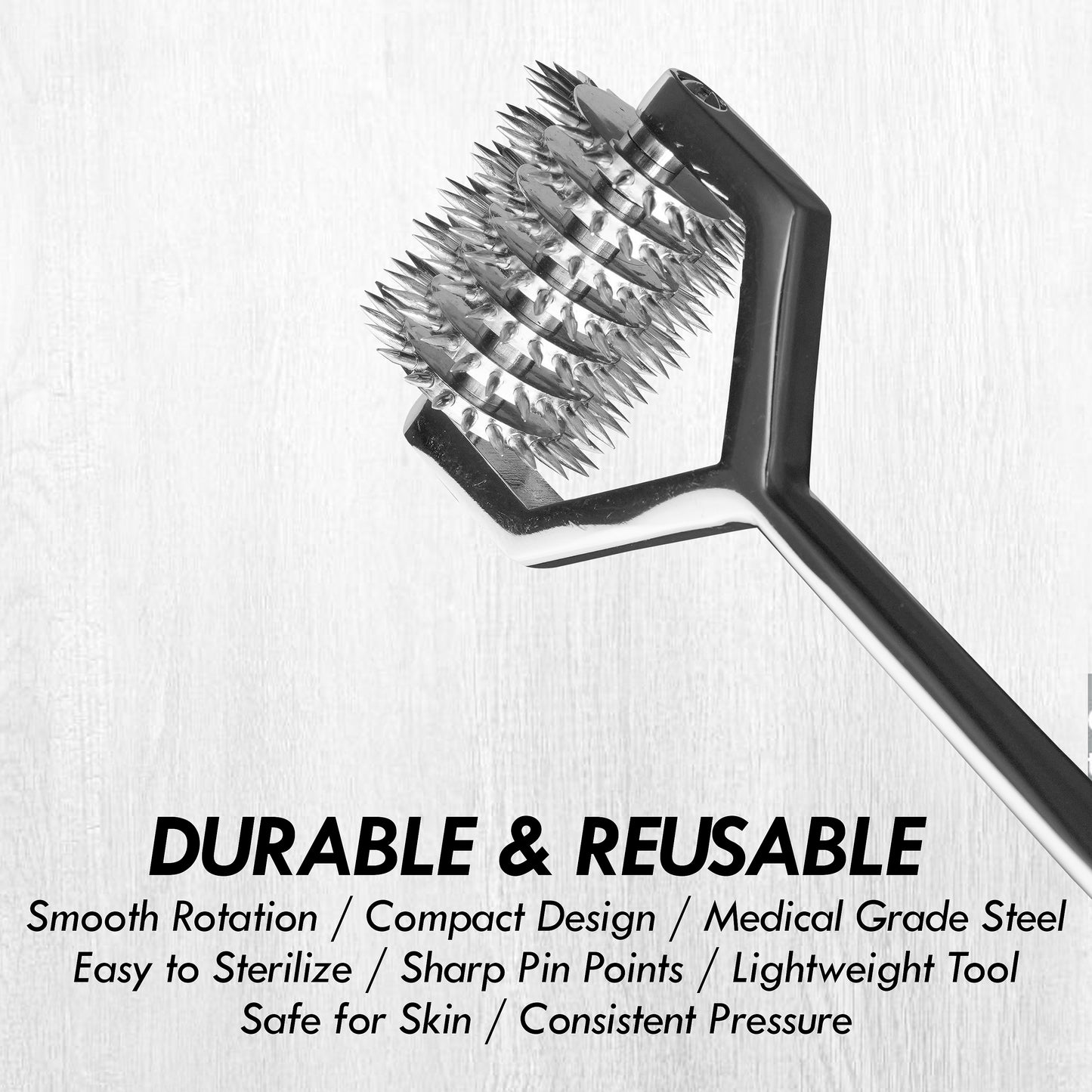 Wartenberg Neuro Pinwheel Stainless Steel Nerve Tester | Medical Diagnostic Sensory Examination Tool for Neurology, Therapy & Training