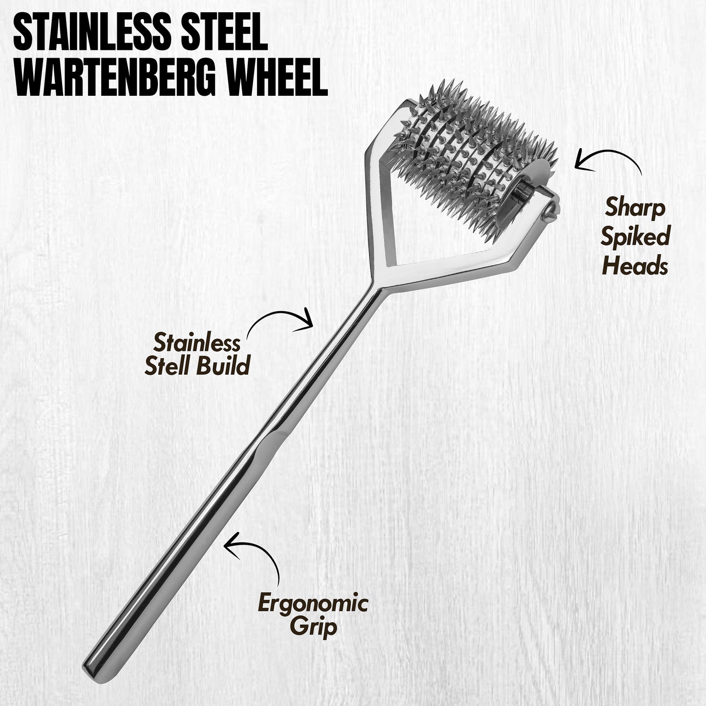 Wartenberg Neuro Pinwheel Stainless Steel Nerve Tester | Medical Diagnostic Sensory Examination Tool for Neurology, Therapy & Training