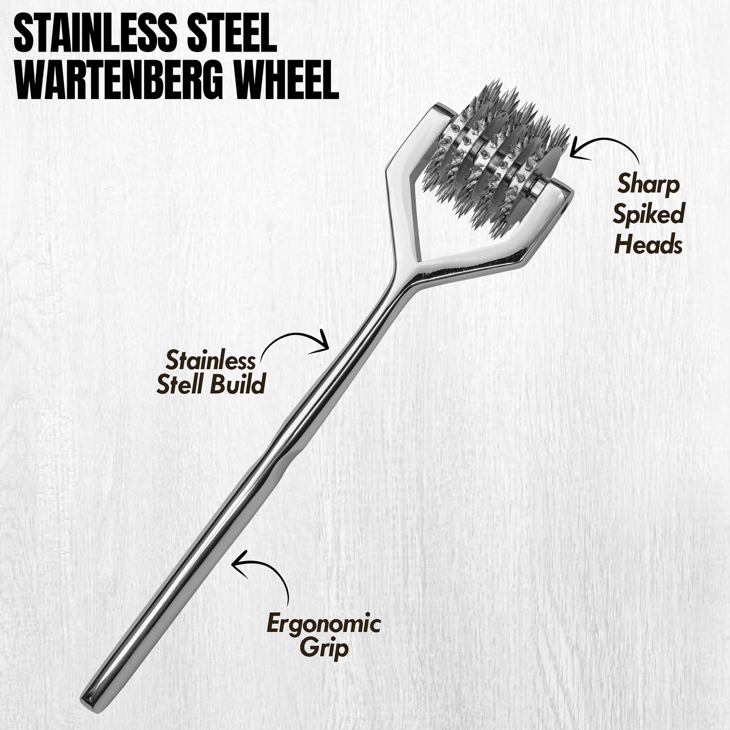 Wartenberg Neuro Pinwheel Stainless Steel Nerve Tester | Medical Diagnostic Sensory Examination Tool for Neurology, Therapy & Training