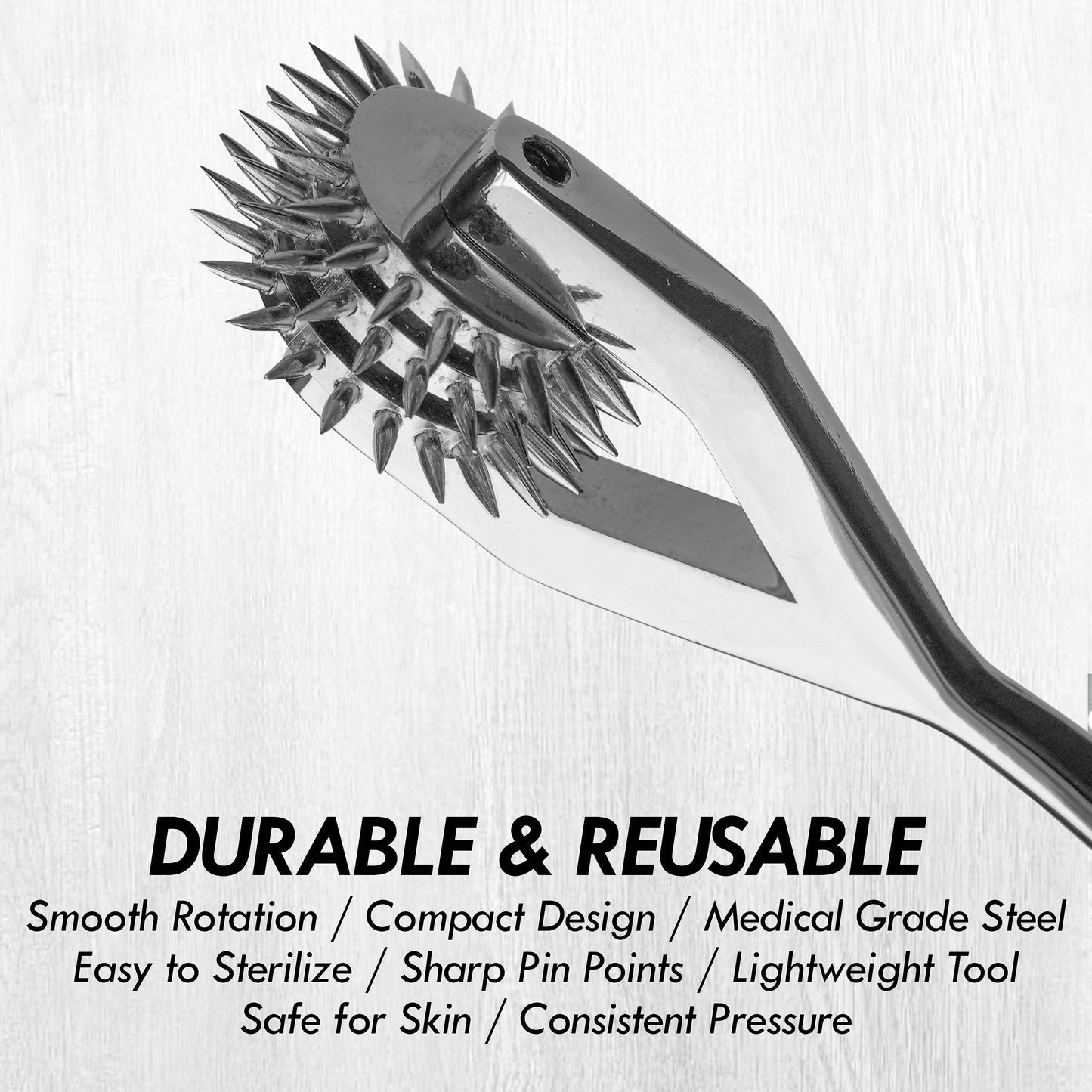 Wartenberg Neuro Pinwheel Stainless Steel Nerve Tester | Medical Diagnostic Sensory Examination Tool for Neurology, Therapy & Training