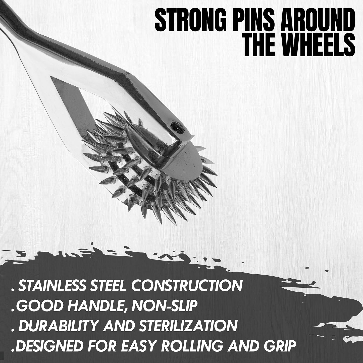 Wartenberg Neuro Pinwheel Stainless Steel Nerve Tester | Medical Diagnostic Sensory Examination Tool for Neurology, Therapy & Training