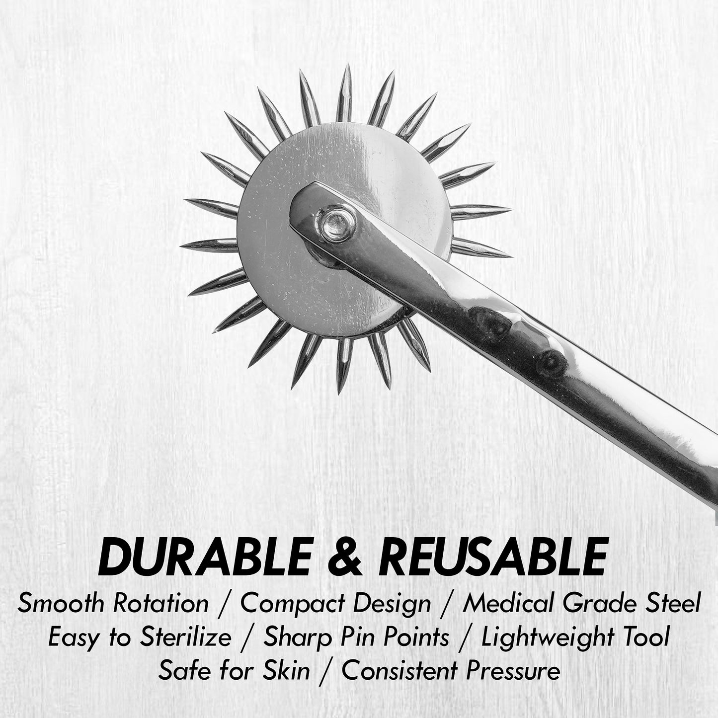 Wartenberg Neuro Pinwheel Stainless Steel Nerve Tester | Medical Diagnostic Sensory Examination Tool for Neurology, Therapy & Training