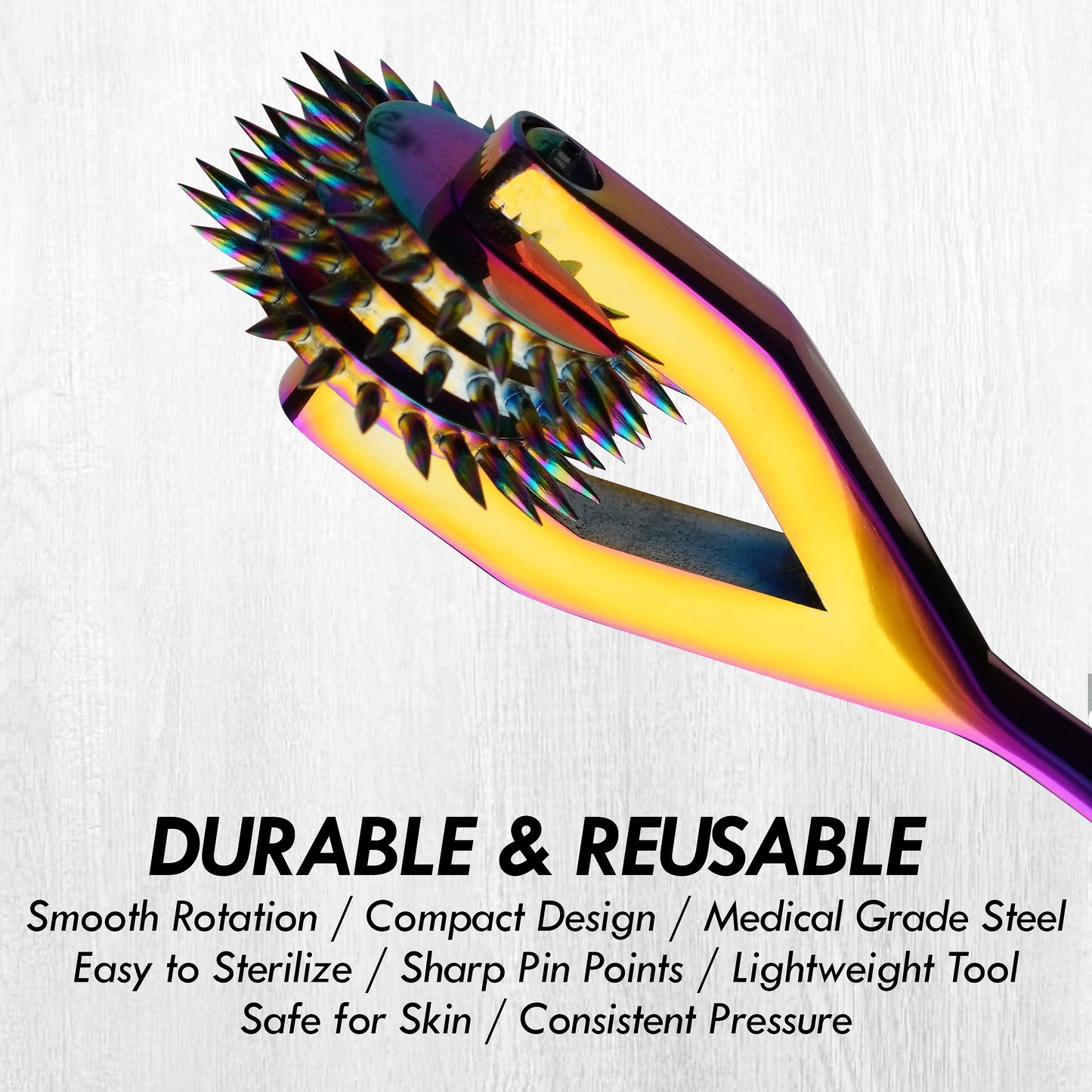 Wartenberg Neuro Pinwheel  Head Rainbow Stainless Steel Nerve Tester | Medical Diagnostic Sensory Examination Tool for Therapy and Training