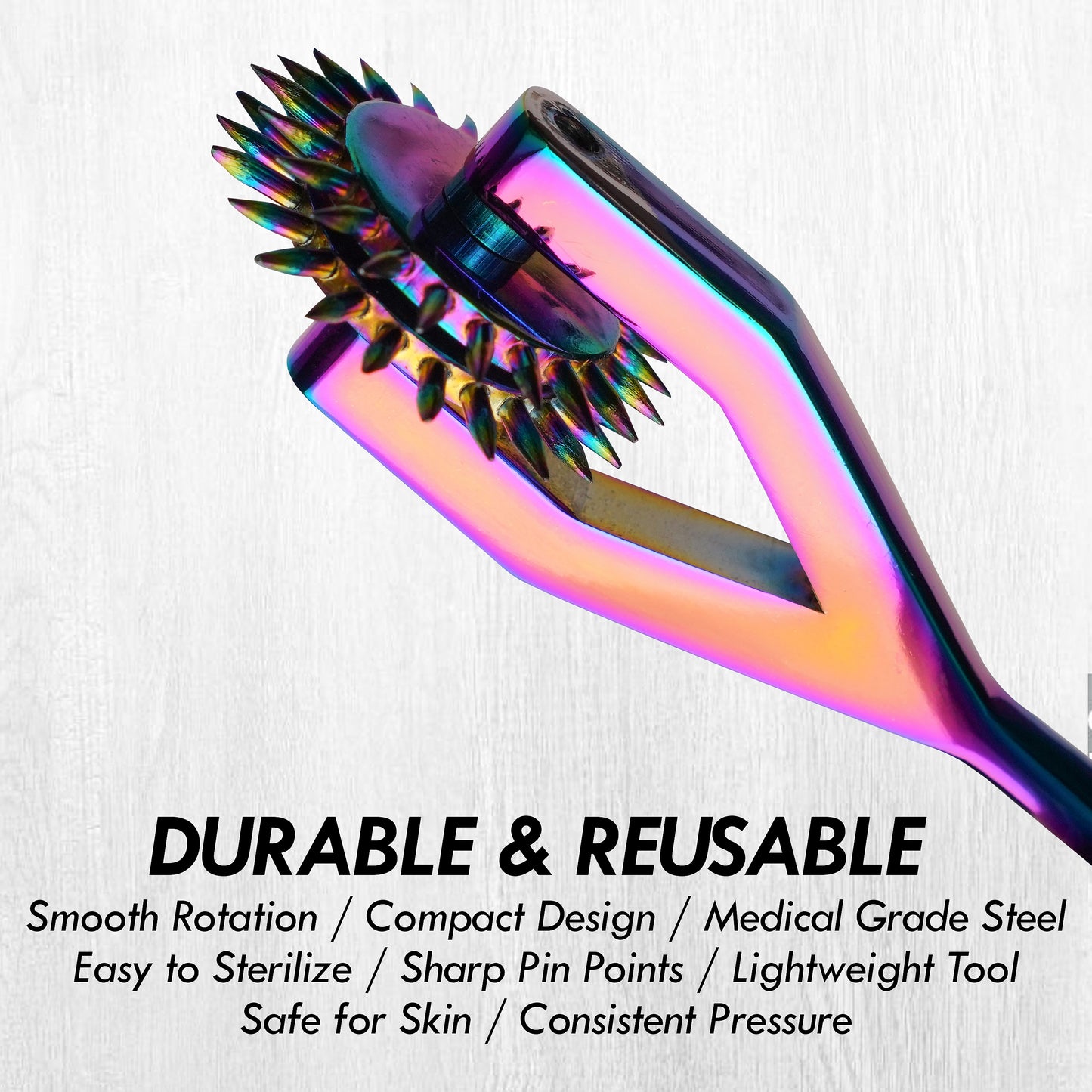 Wartenberg Neuro Pinwheel  Head Rainbow Stainless Steel Nerve Tester | Medical Diagnostic Sensory Examination Tool for Therapy and Training