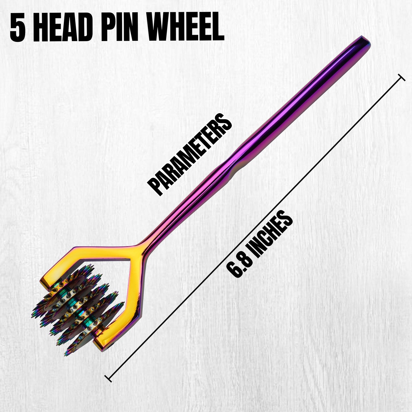 Wartenberg Neuro Pinwheel 4 Head Rainbow Stainless Steel Nerve Tester | Medical Diagnostic Sensory Examination Tool for Therapy and Training