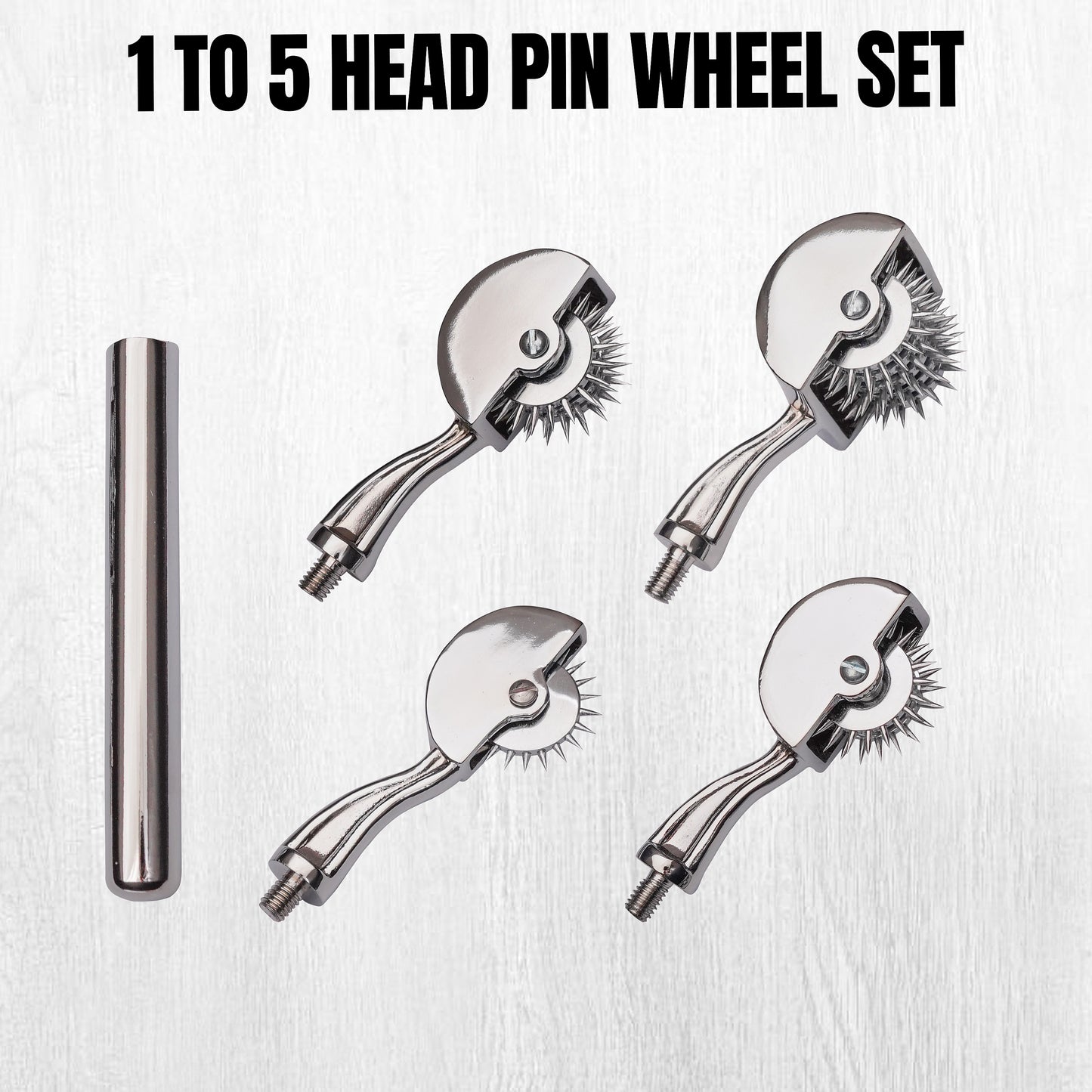 Wartenberg Pinwheel Set Stainless Steel Nerve Tester Kit | Multi Wheel Sensory Examination Tools for Medical Neurology, Therapy & Training