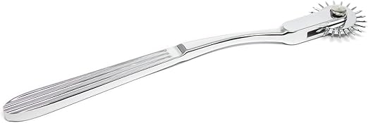 Wartenberg Pinwheel with 1 Rotating Wheels – Stainless Steel Sensory Nerve Stimulator Tool for Neurological Testing & Sensory Play