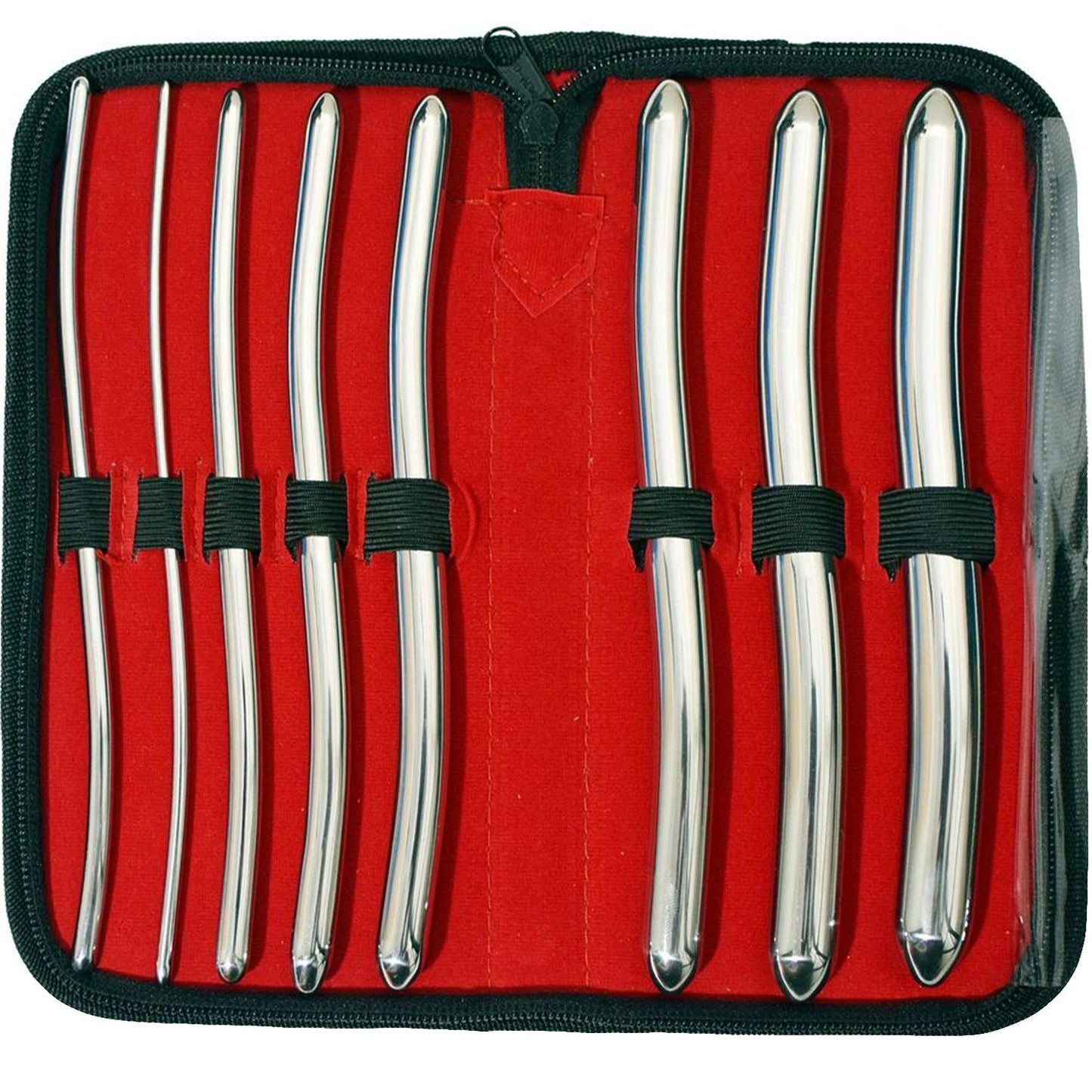 8-Piece Hegar Uterine Dilator Set – Surgical Stainless Steel Cervical Dilators with Case – OB/GYN Medical Instruments for Gynecology, Dilation, Training & Clinical Procedures