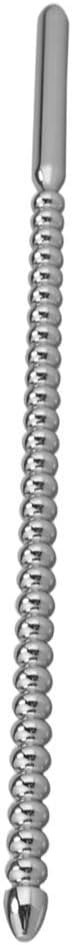 Premium Long Stainless Steel Urethral Screw Plug – Straight Beaded Dilator Sound Rod for Advanced Dilation &amp; Sensory Play | Medical-Grade Smooth Tapered Handle | Unisex Use