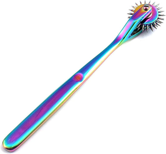 Wartenberg Pinwheel with 3 Rotating Wheels –Multicolor Sensory Nerve Stimulator Tool for Neurological Testing & Sensory Play