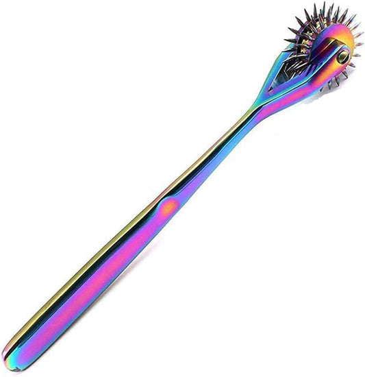 Wartenberg Pinwheel with 3 Rotating Wheels –Multicolor Sensory Nerve Stimulator Tool for Neurological Testing & Sensory Play