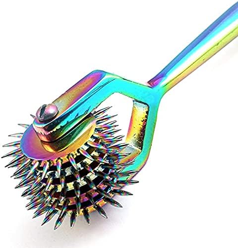 Wartenberg Pinwheel with 5 Rotating Wheels –Multicolor Sensory Nerve Stimulator Tool for Neurological Testing & Sensory Play