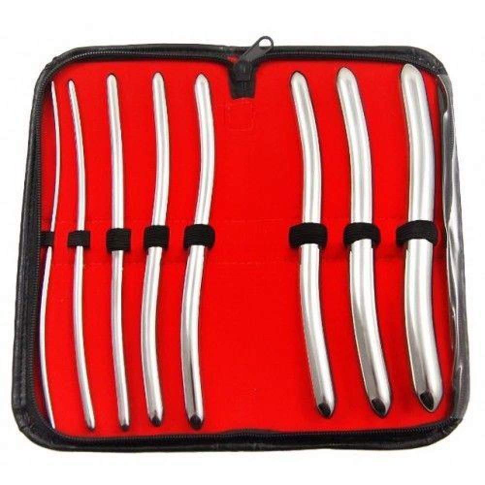 8-Piece Hegar Uterine Dilator Set – Surgical Stainless Steel Cervical Dilators with Case – OB/GYN Medical Instruments for Gynecology, Dilation, Training & Clinical Procedures
