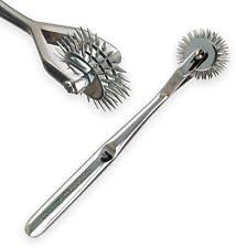 Wartenberg Pinwheel with 3 Rotating Wheels – Stainless Steel Sensory Nerve Stimulator Tool for Neurological Testing & Sensory Play