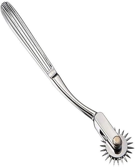 Wartenberg Pinwheel with 1 Rotating Wheels – Stainless Steel Sensory Nerve Stimulator Tool for Neurological Testing & Sensory Play