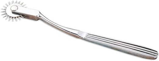 Wartenberg Pinwheel with 1 Rotating Wheels – Stainless Steel Sensory Nerve Stimulator Tool for Neurological Testing & Sensory Play