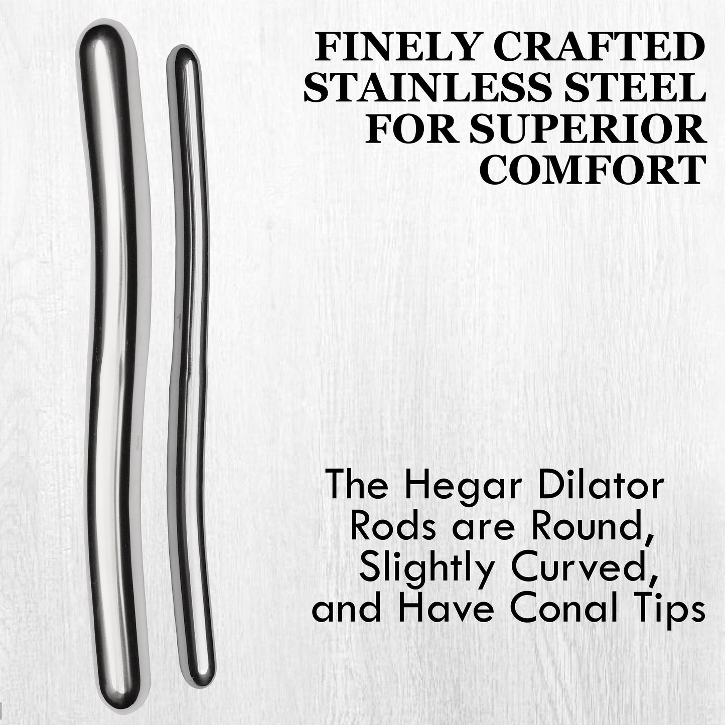 Stainless Steel Medical Dilator Set 14 Sizes | Smooth Polished Finish, Reusable Examination Instrument Kit with Case