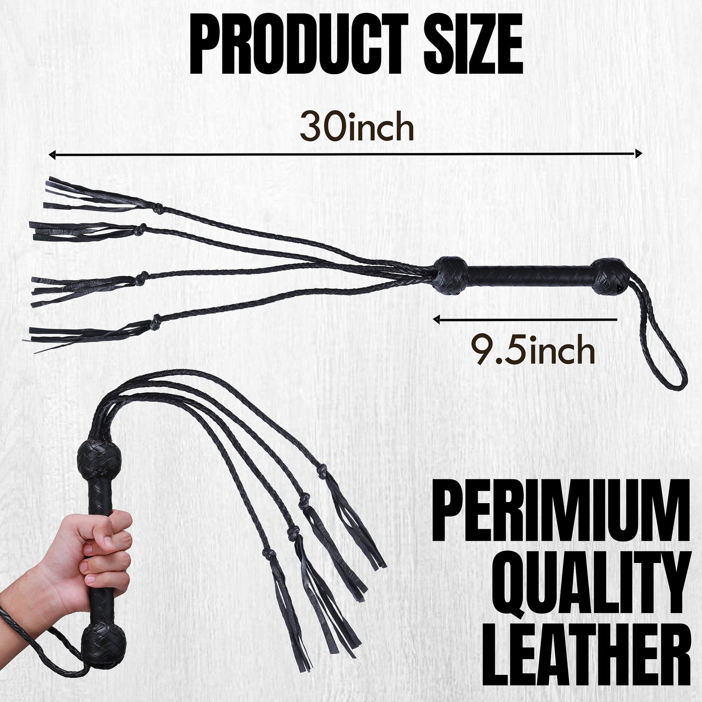 8 Strand Leather Bullwhip | Hand-Braided Design, Durable Handle, Precision Cracking Whip for Training, Performance & Costume Use (Copy)