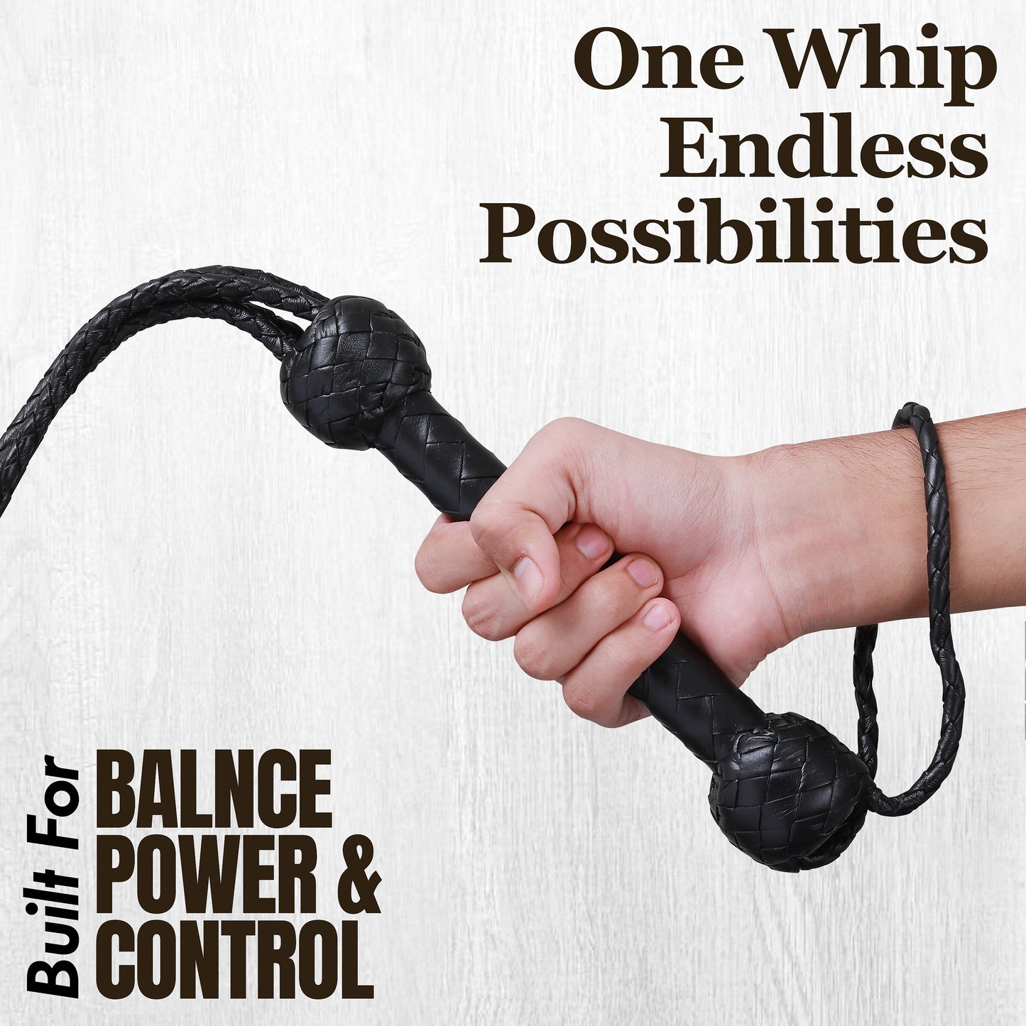 8 Strand Leather Bullwhip | Hand-Braided Design, Durable Handle, Precision Cracking Whip for Training, Performance & Costume Use (Copy)