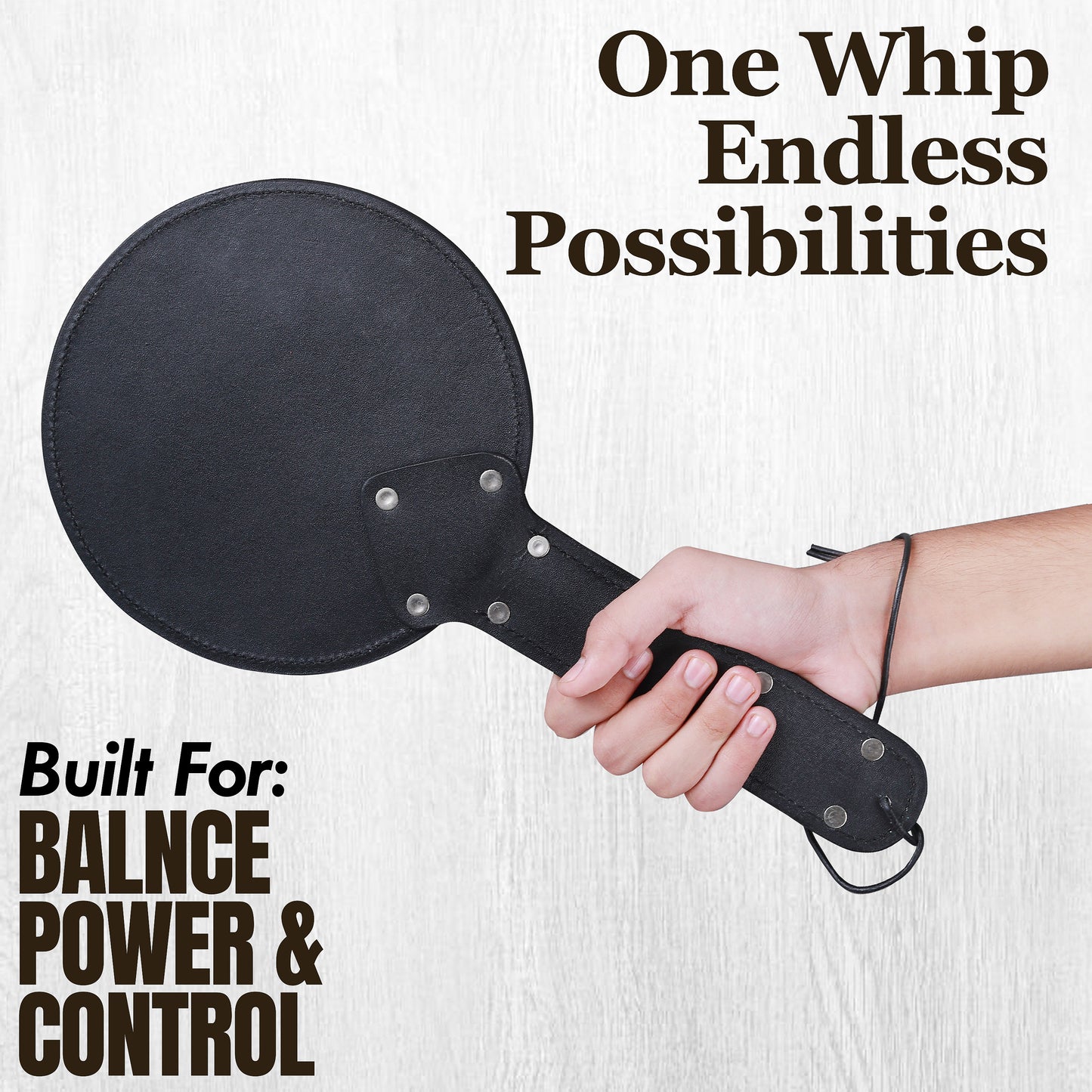 Bondage Spanking Paddle | Durable Leather Impact Toy, Comfortable Grip, Roleplay & Costume Accessory**