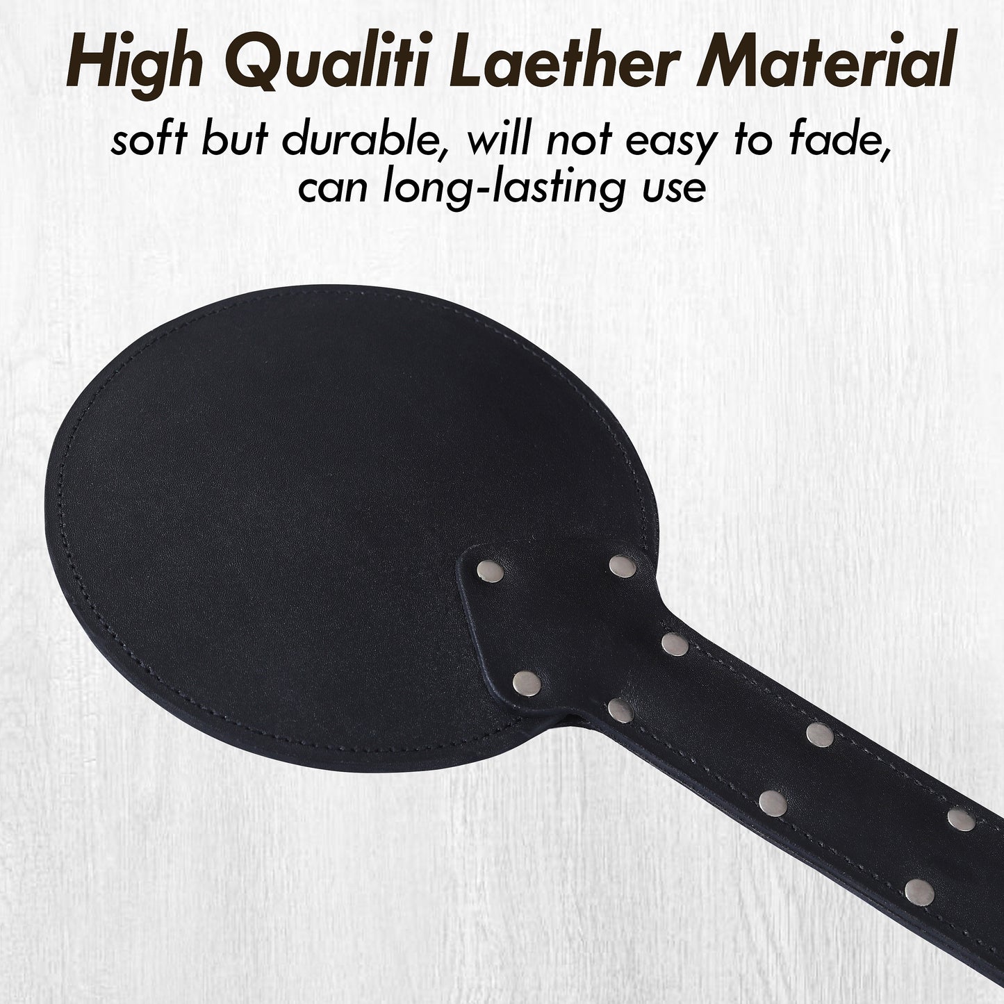 Bondage Spanking Paddle | Durable Leather Impact Toy, Comfortable Grip, Roleplay & Costume Accessory**