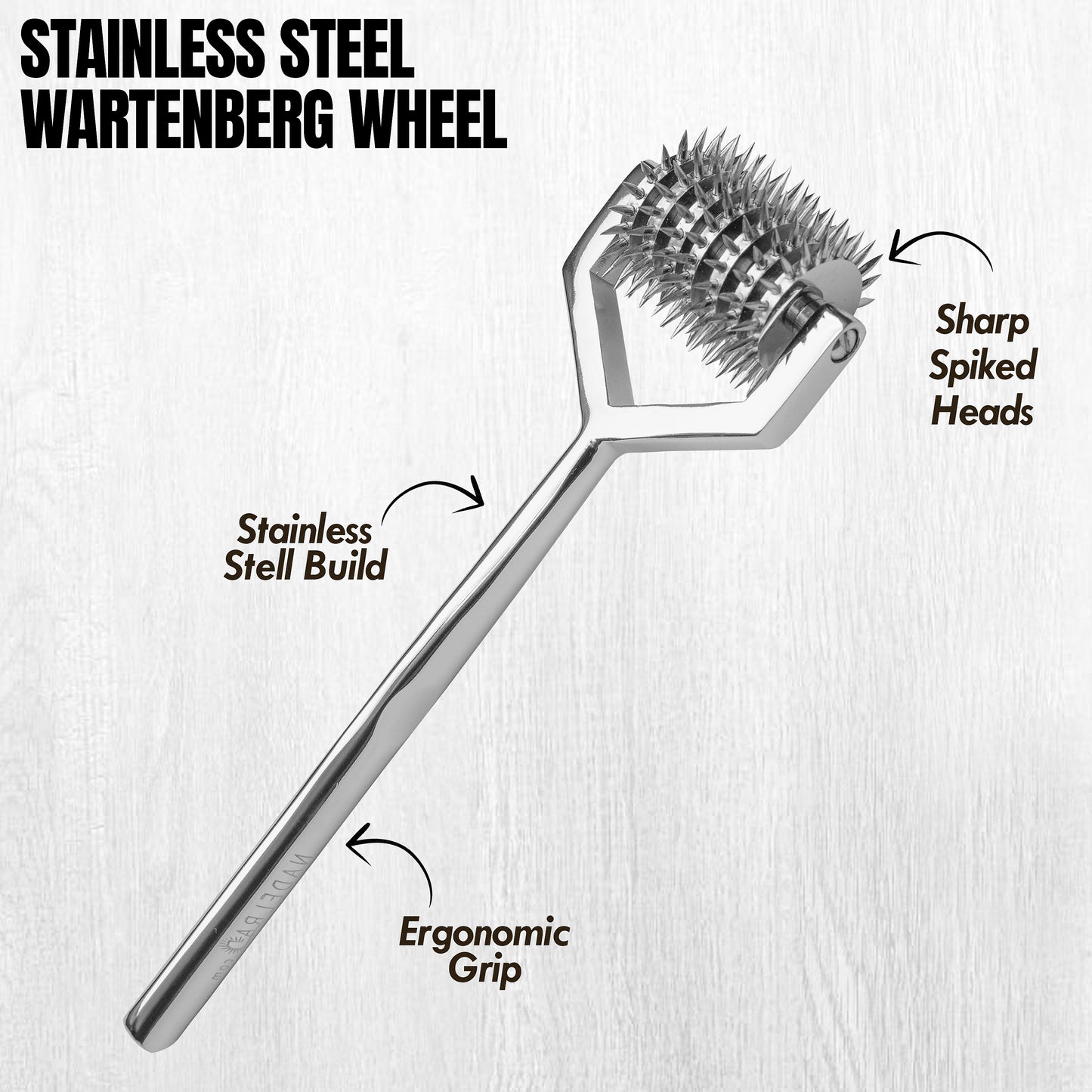 Wartenberg Neuro Pinwheel Stainless Steel Nerve Tester | Medical Diagnostic Sensory Examination Tool for Neurology, Therapy & Training