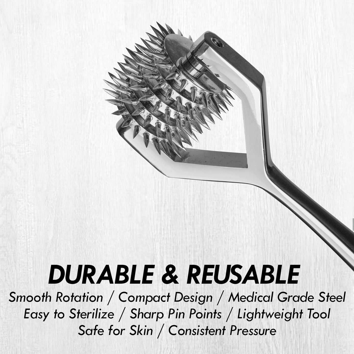 Wartenberg Neuro Pinwheel Stainless Steel Nerve Tester | Medical Diagnostic Sensory Examination Tool for Neurology, Therapy & Training