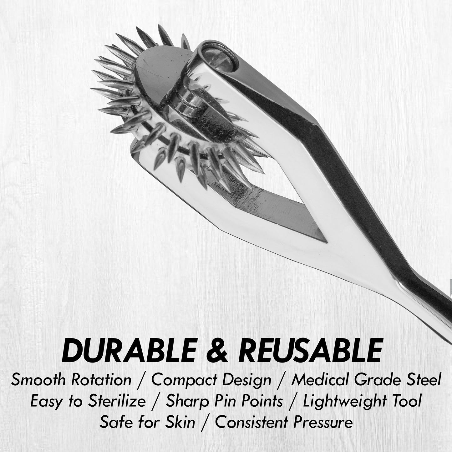 Wartenberg Neuro Pinwheel Stainless Steel Nerve Tester | Medical Diagnostic Sensory Examination Tool for Neurology, Therapy & Training