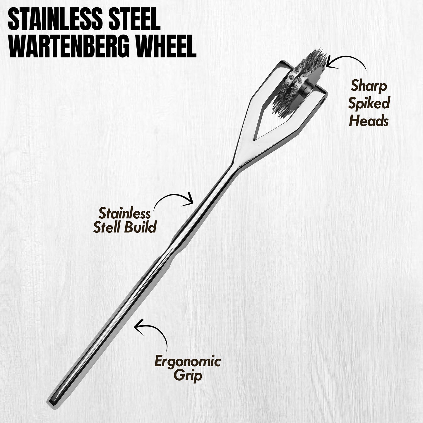 Wartenberg Neuro Pinwheel Stainless Steel Nerve Tester | Medical Diagnostic Sensory Examination Tool for Neurology, Therapy & Training