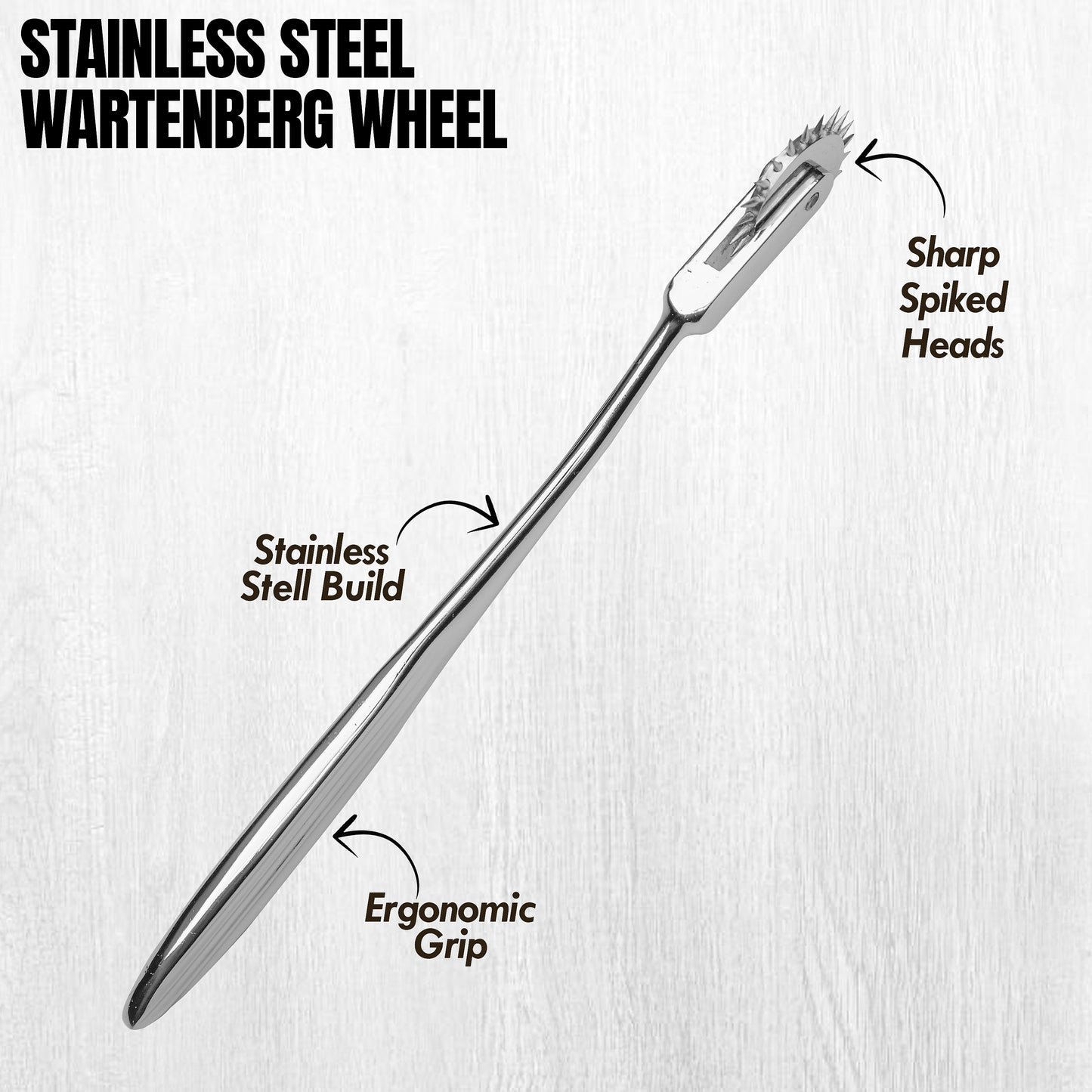 Wartenberg Neuro Pinwheel Stainless Steel Nerve Tester | Medical Diagnostic Sensory Examination Tool for Neurology, Therapy & Training