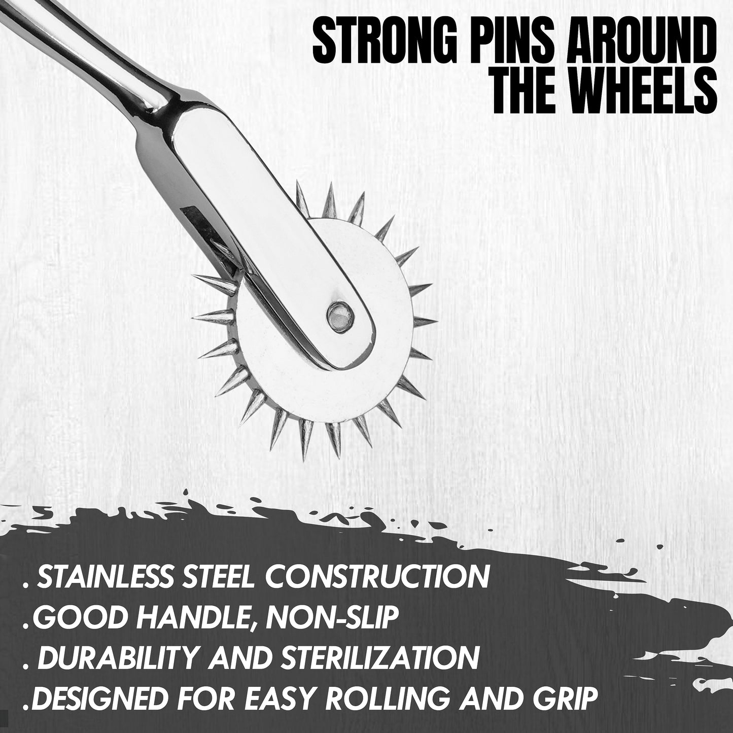 Wartenberg Neuro Pinwheel Stainless Steel Nerve Tester | Medical Diagnostic Sensory Examination Tool for Neurology, Therapy & Training