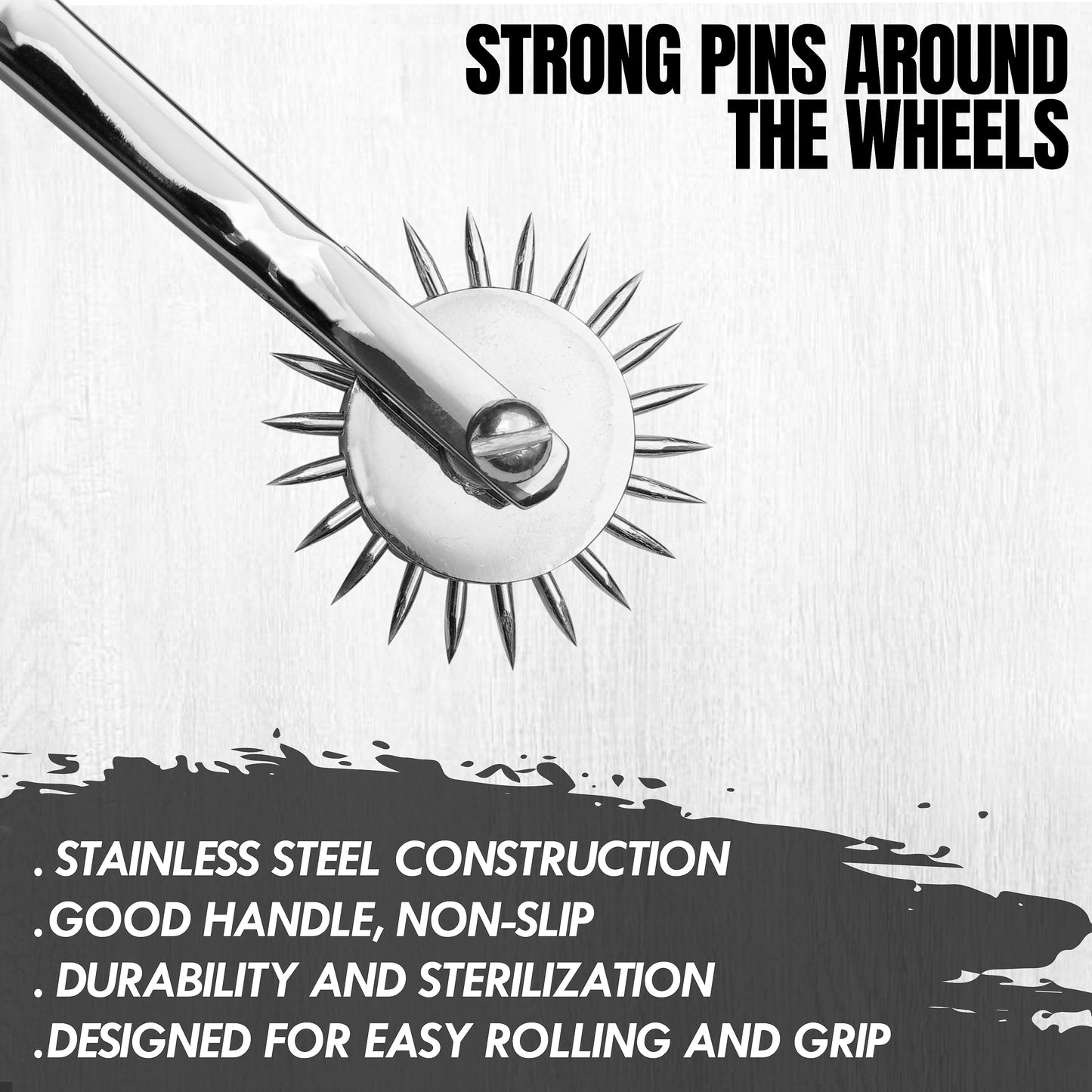 Wartenberg Neuro Pinwheel Stainless Steel Nerve Tester | Medical Diagnostic Sensory Examination Tool for Neurology, Therapy & Training