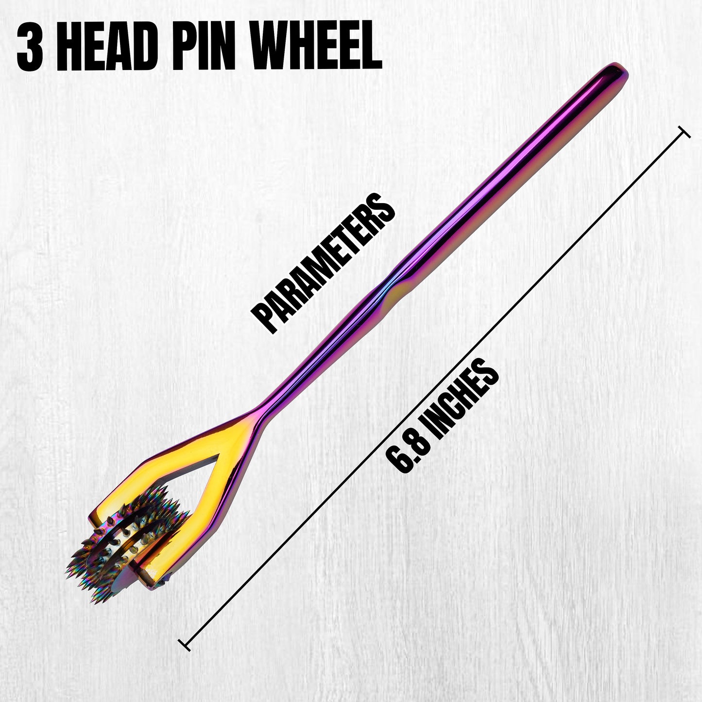 Wartenberg Neuro Pinwheel  Head Rainbow Stainless Steel Nerve Tester | Medical Diagnostic Sensory Examination Tool for Therapy and Training