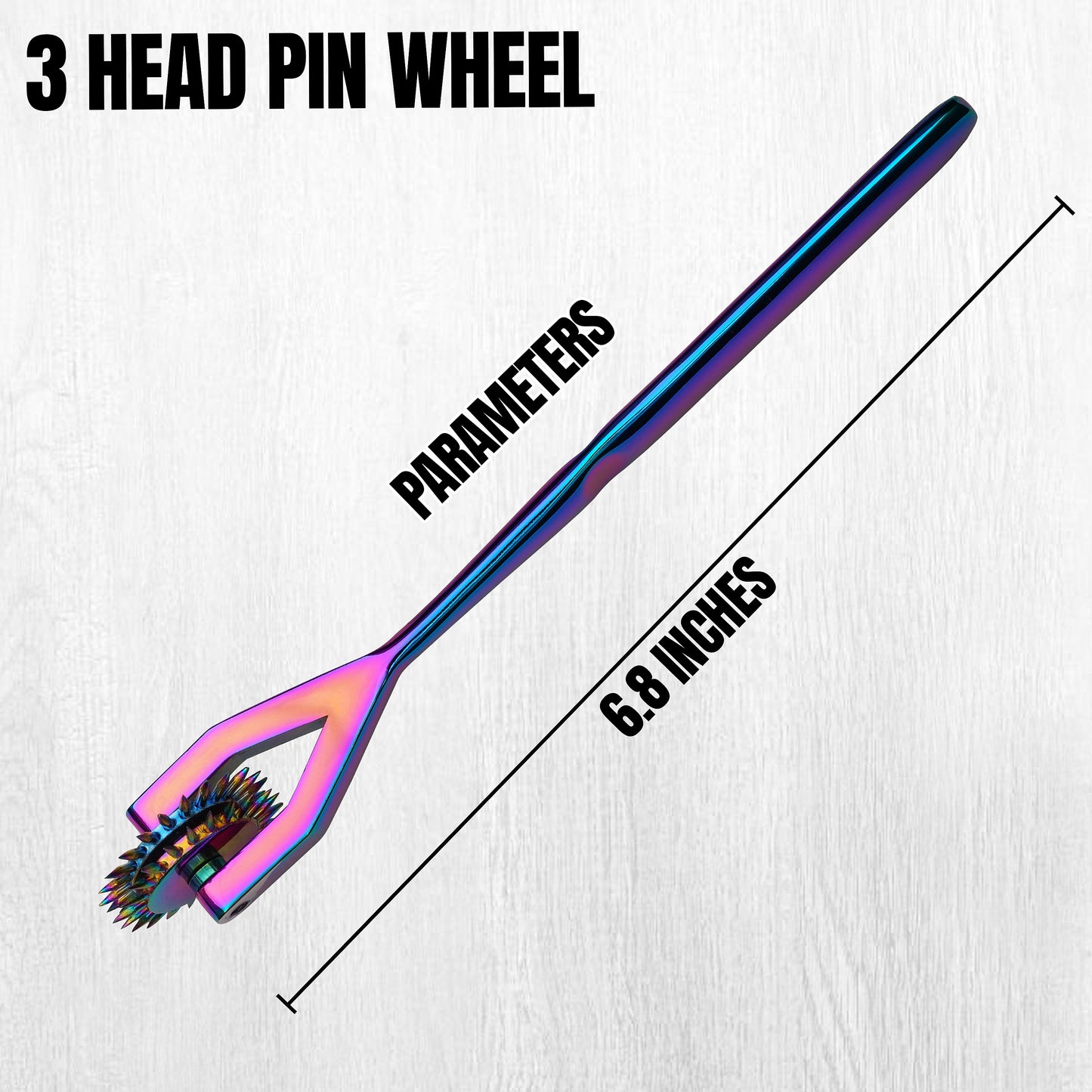 Wartenberg Neuro Pinwheel  Head Rainbow Stainless Steel Nerve Tester | Medical Diagnostic Sensory Examination Tool for Therapy and Training