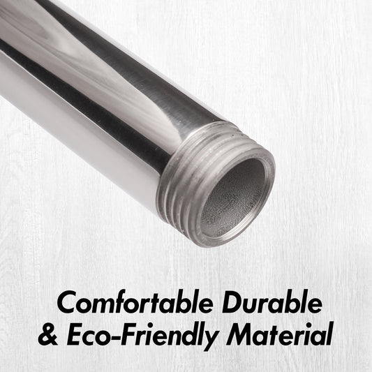 Adjustable Stainless Steel Shower Rod | Rust-Resistant Curtain Rod, Tension Mount, Easy Installation for Bathroom & Home Use